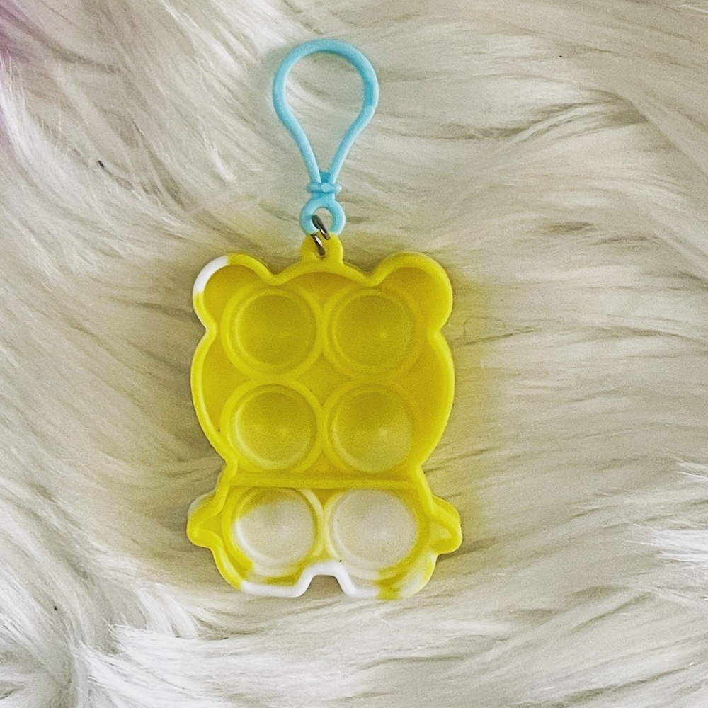 Bear Pop It Sensory Keychain